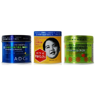Kawai Kanyu Vitamin Drops M400 - 180 Vitamin A, D, and Ca Drops Supplement