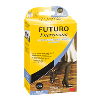 Futuro Energizing Ultra Sheer Pantyhose for Women Mild Large/Black