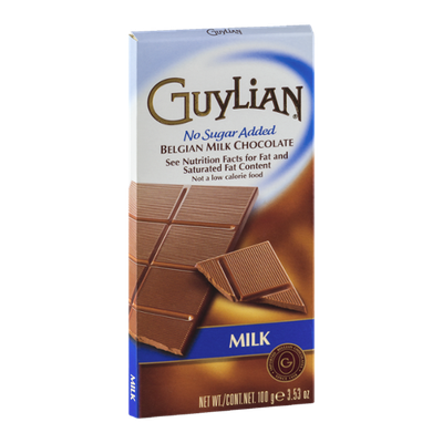 Guylian No Sugar Added Belgian Milk Chocolate Bar