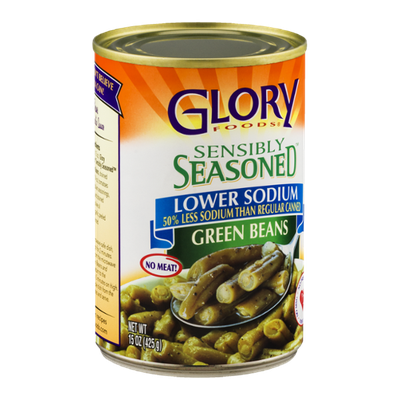 Glory Foods Sensibly Seasoned Green Beans Lower Sodium