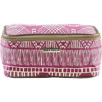 Bella Taylor Tahiti Fuchsia Cosmetic Case Makeup Bag Overnight Kit Travel 4x8x4.5'