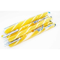 Gilliam Lemon Yellow & White Old Fashioned Hard Candy Sticks: 80 Count Box