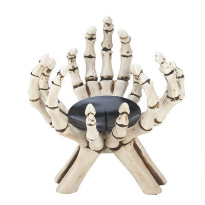 Eastwind Gifts 10017192 Skeleton Hands Candle Stand