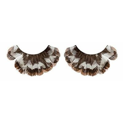 Zinkcolor Brown Feather False Eyelashes F129 Dance Halloween Costume