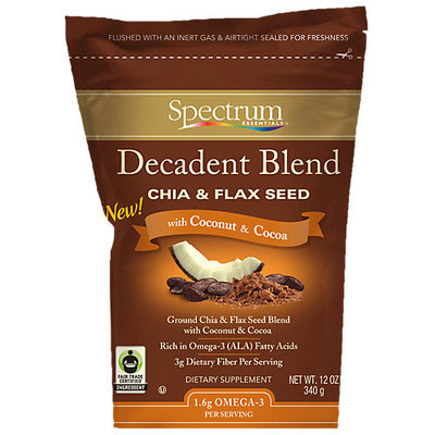 Spectrum Essentials Chia Flax Blend, Coconut, Cocoa, 12 Oz