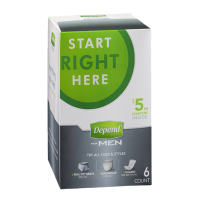 Depend for Men Kit - 6 CT