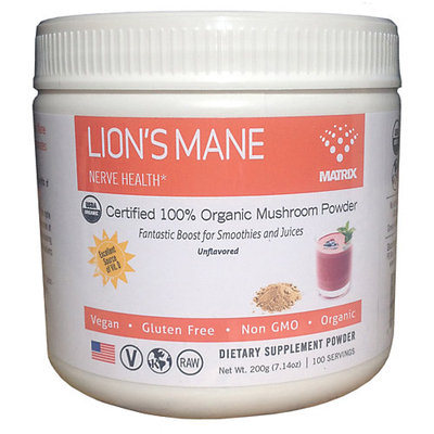 Mushroom Matrix - Lion's Mane Organic Mushroom Powder - 7.14 oz.