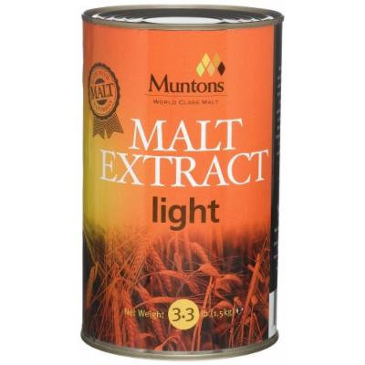 Muntons Malt Extract, Liquid, Unhopped Light, 3.3 Pound Cans (Pack of 2)