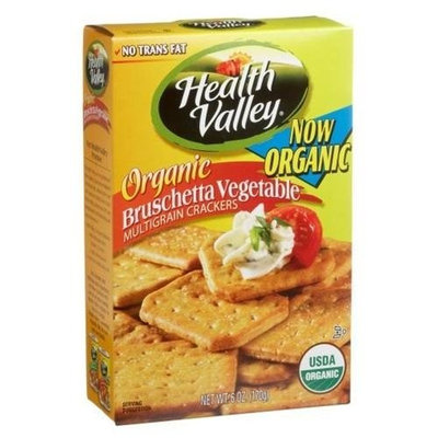 Health Valley Organic Bruschetta Vegetable, Multigrain Crackers, 6 Ounce Boxes (Pack of 6)