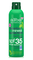Alba Botanica Sensitive Mineral Sunscreen Fragrance Free Spray