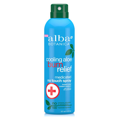 Alba Botanica Cooling Aloe Burn Relief Medicated No Touch Spray