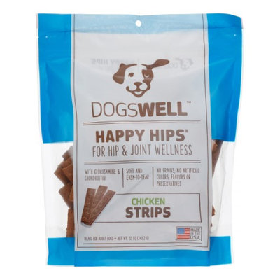 Dogswell Happy Hips Chicken Breast Jerky Dog Treats, 12 oz.