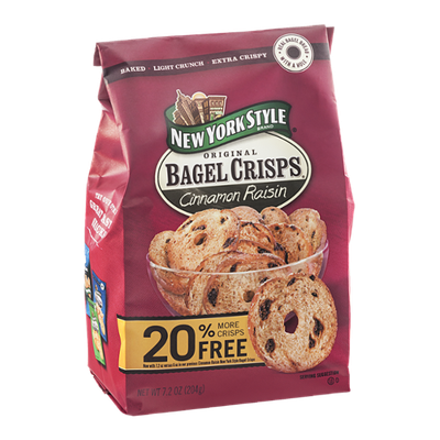 New York Style Original Bagel Crisps Cinnamon Raisin