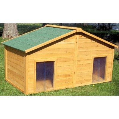 Premium Pet Products Systems Simply Cedar Duplex Dog House, X-Large