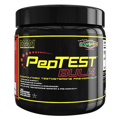 M.a.n. Sports Products MAN Sports Peptest Bulk Pre-Workout Supplement, Sour Batch Kids - 35 Servings
