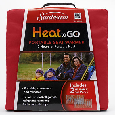 Sunbeam Heat to Go Portable Seat Warmer (Red)