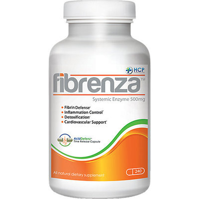 HCP Formulas Fibrenza Systemic Enzyme - 500 mg - 240 Capsules