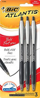 Bic Corporation VCGBP31-BLK 1.6mm. Atlantis Bold Retractable Ballpoint Pen Black
