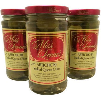 Generic Miss Leone's Artichoke Stuffed Queen Olives, 12 oz, 3 count