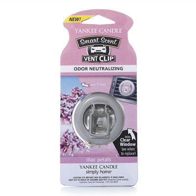 Yankee Candle simply home Lilac Petals Car Vent Clip (Purple)