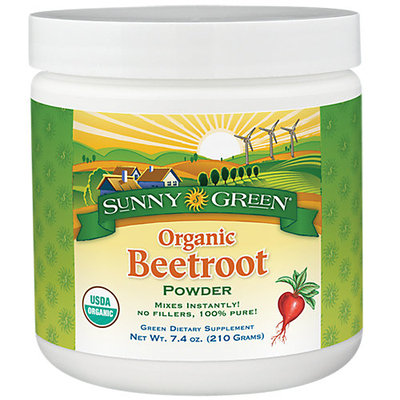 Beetroot Powder Organic -Unflavored Sunny Green 7.4 oz Powder