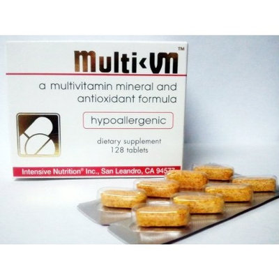 Intensive Nutrition Inc Multi-VM - a complete high potency multivitamin mineral and antioxidant formula. High amount of Anti-Oxidant. Contains Lutein for eye health. Free of Iron and Copper. European packaging. Each tablet is encased in blister pack for maximum freshness.