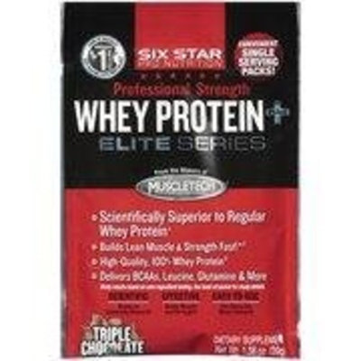 Six Star Professional Strength Whey Protein Plus Elite Series Triple Chocolate -- 1.38 oz