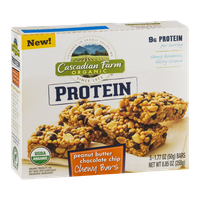 Cascadian Farm Organic Protein Peanut Butter Chocolate Chip Chewy Bars - 5 CT