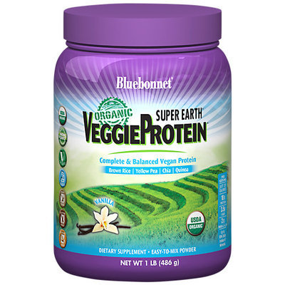 BlueBonnet Organic Super Earth VeggieProtein Vanilla, 1LB