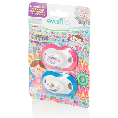 Reduce Evenflo Feeding 2-pk. Distroller Pacifiers (Pink)