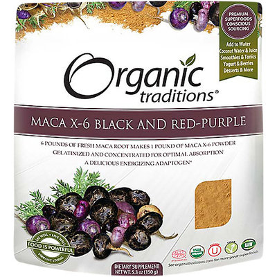 Organic Traditions Maca X6 Black and RedPurple blend