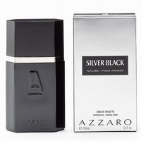 Fragrance Azzaro Silver Black Eau de Toilette - Men's (Green/Black/Silver)