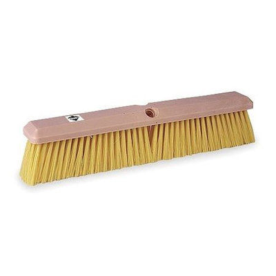 TOUGH GUY 1A841 Push Broom, Ylw Synthetic, GnrlPurpose