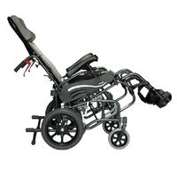 Karman 16 inch Tilt in Space Reclining Transport Wheelchair with Elevating Legrest