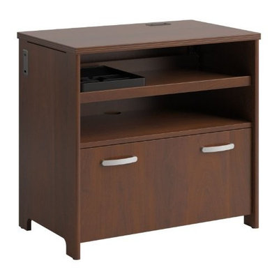 BUSH BUSINESS FURNITURE Bush Industries Envoy Collection Tech Lateral File in Hansen Cherry Finish