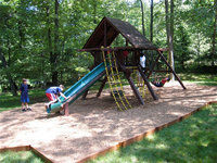Frame-it-all Playground Equipment. 64 ft. Playground Border Kit