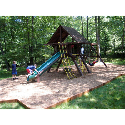 Frame-it-all Playground Equipment. 64 ft. Playground Border Kit