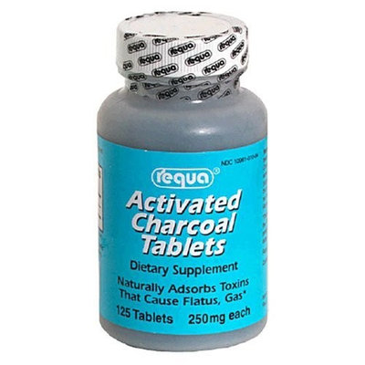 Requa Activated Charcoal 250 mg 125 Tablets