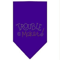 Ahi Trouble Maker Rhinestone Bandana Purple Small