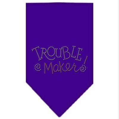 Ahi Trouble Maker Rhinestone Bandana Purple Small