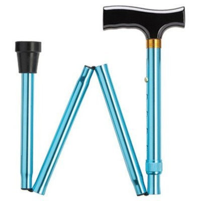 Harvy Unisex Folding Adjustable Fritz Cane Blue Aluminum -Affordable Gift! Item #DHAR-9052302