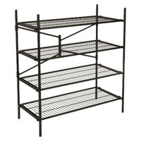 Cosco Garage 4-Shelf Storage Rack - Black