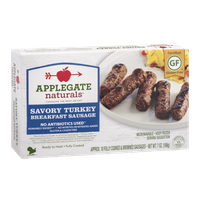 Applegate Naturals Breakfast Sausage Savory Turkey -10 CT