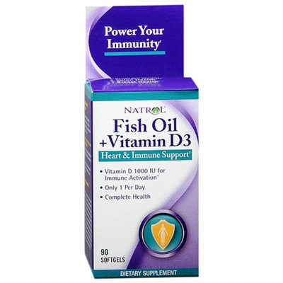 Natrol Fish Oil + Vitamin D3 Health & Immune Support