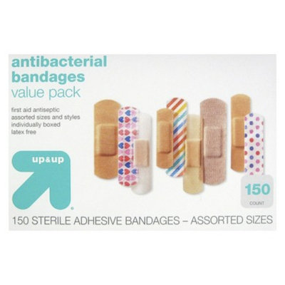 up & up up&up Antibacterial Bandages Value Pack - 150 Count