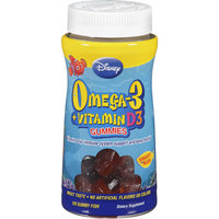 Disney Omega-3 Plus Vitamin D3 Gummy Fish Dietary Supplement