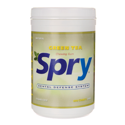 Xlear - Spry Chewing Gum with Xylitol Green Tea - 600 Pieces