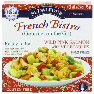 St Dalfour St. Dalfour French Bistro (Gourmet On The Go), Ready to Eat Wild Pink Salmon, 6.2-Ounce Tins (Pack of 6)