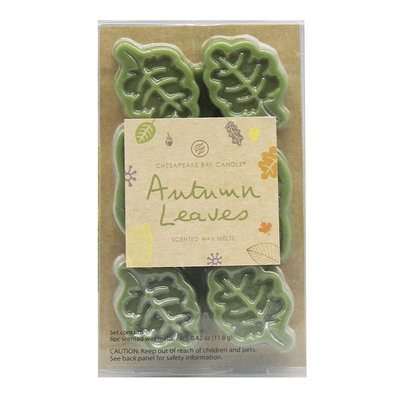 Chesapeake Bay Candle 6-piece Autumn Leaves Wax Melt Set (Green)