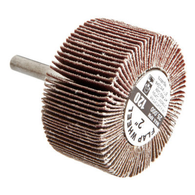 Forney 60186 Mounted Flap Wheel with 1/4 Inch Shank 2 Inch by 1 Inch 120 Grit